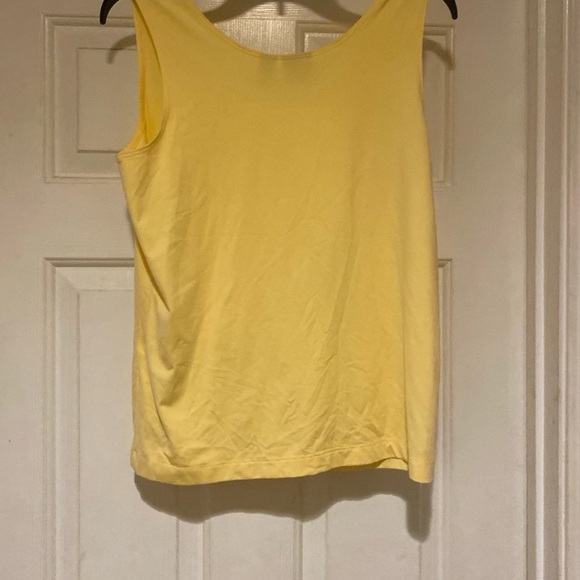 CHICO'S Top Womens Size 1(8/10) Sleeveless Shirt Blouse Yellow - Picture 3 of 4